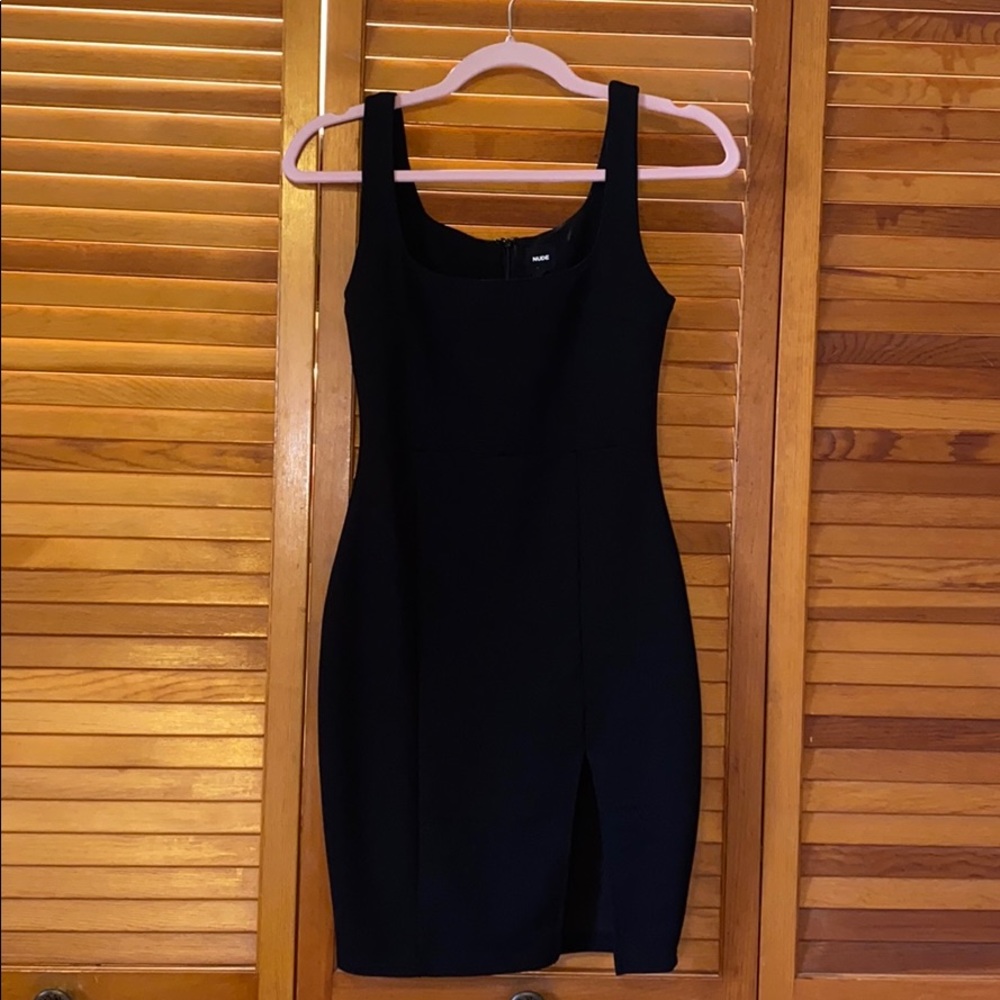 Black mini dress